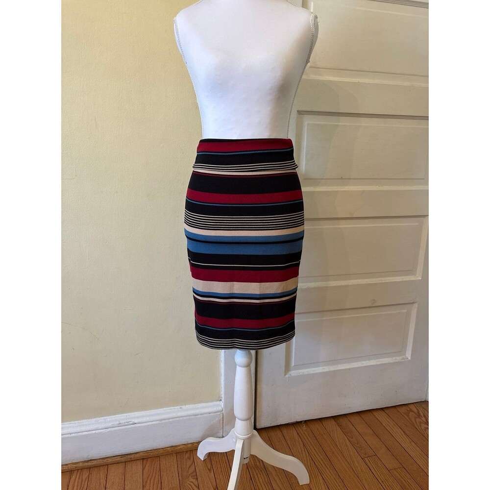 Women's pencil skirt striped business retro vintage kneelength work whimsical
